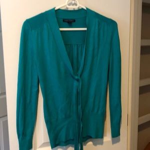 Turquoise Banana Republic V-neck sweater